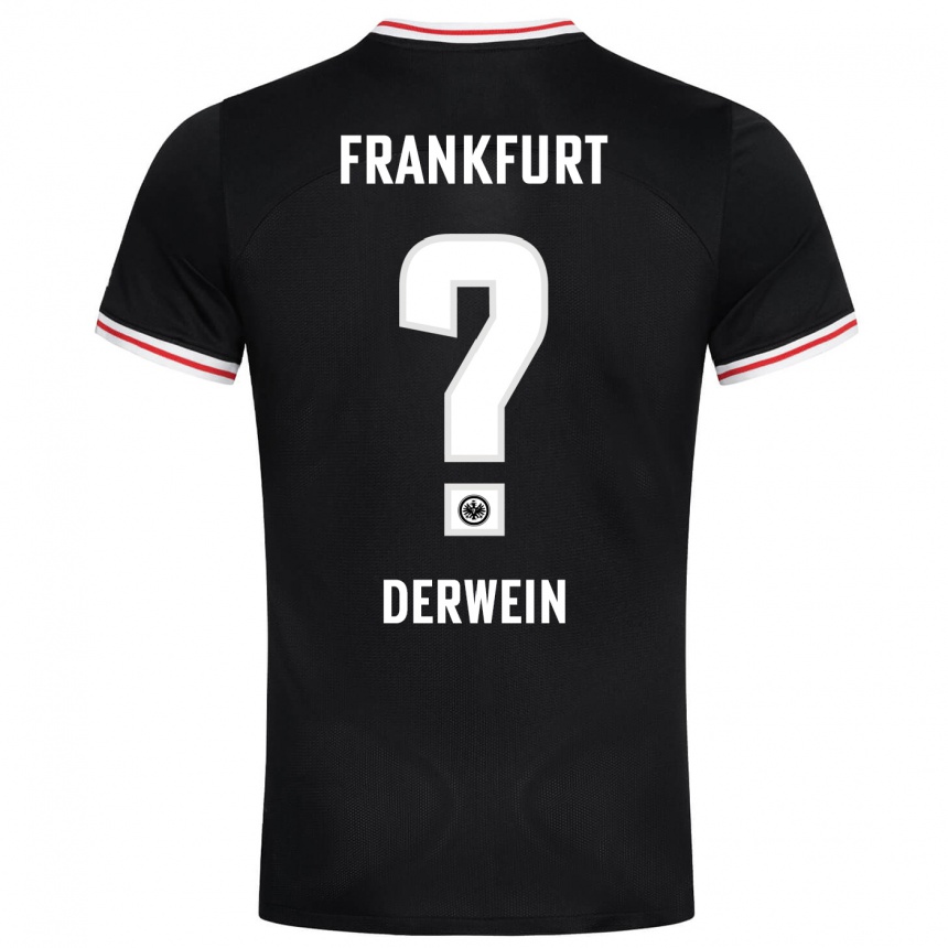 Kids Football Elias Derwein #0 Black Away Jersey 2023/24 T-Shirt Canada