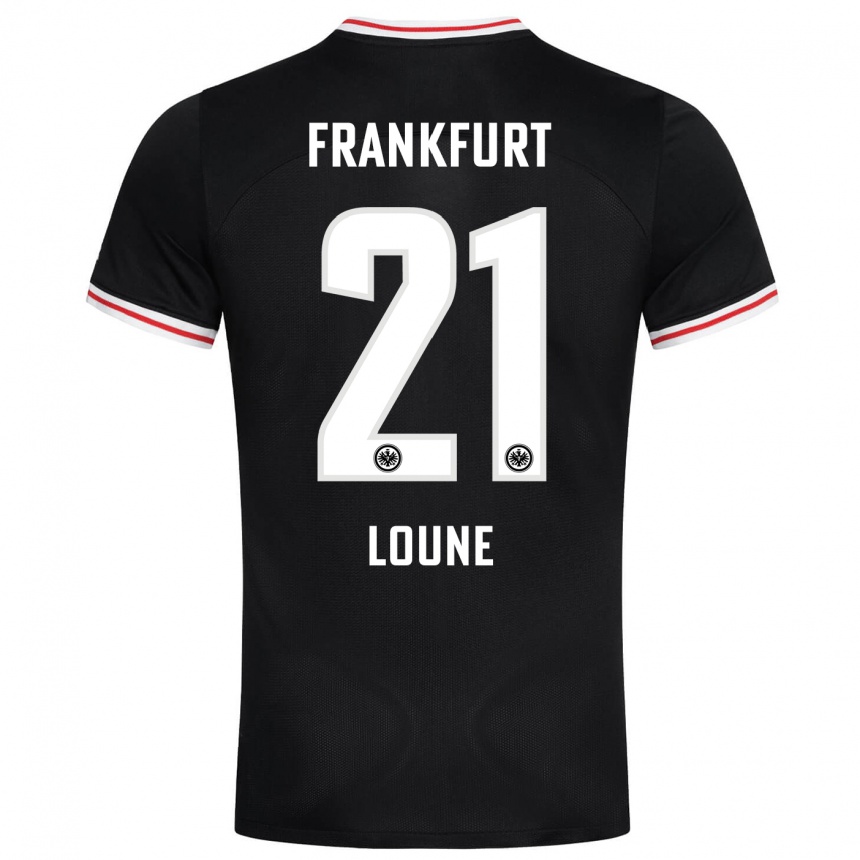 Kids Football Adam Loune #21 Black Away Jersey 2023/24 T-Shirt Canada