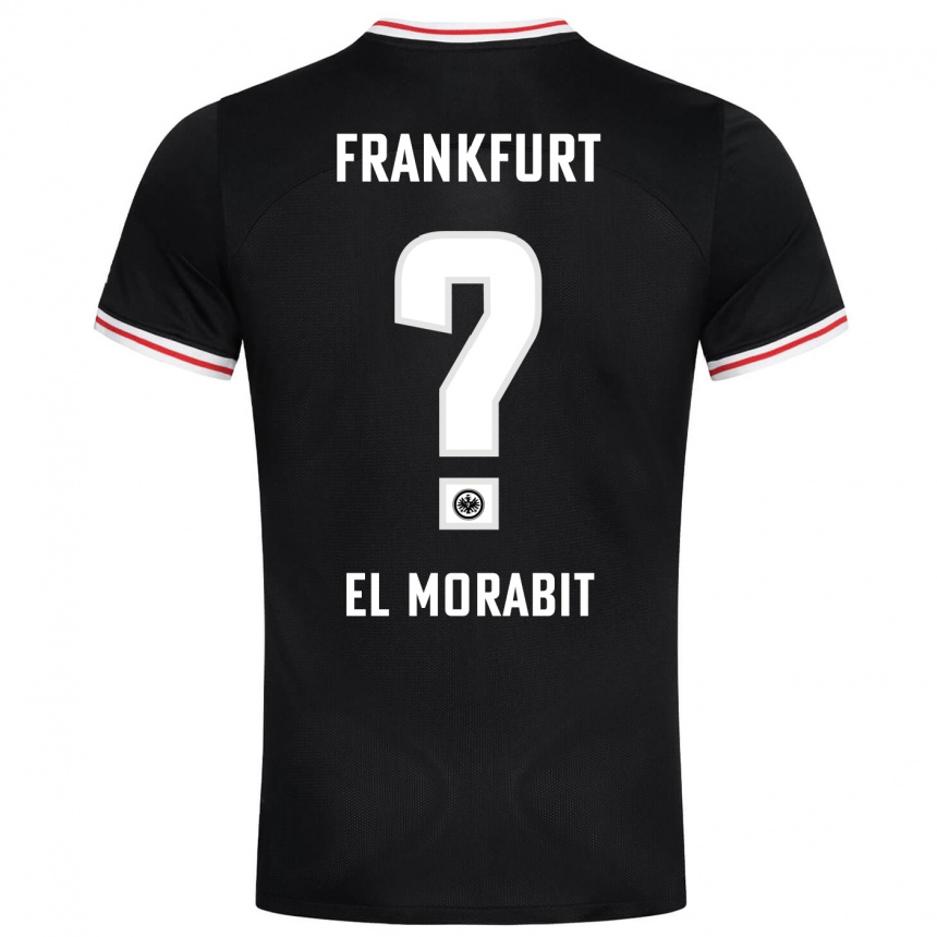 Kids Football Anas El Morabit #0 Black Away Jersey 2023/24 T-Shirt Canada