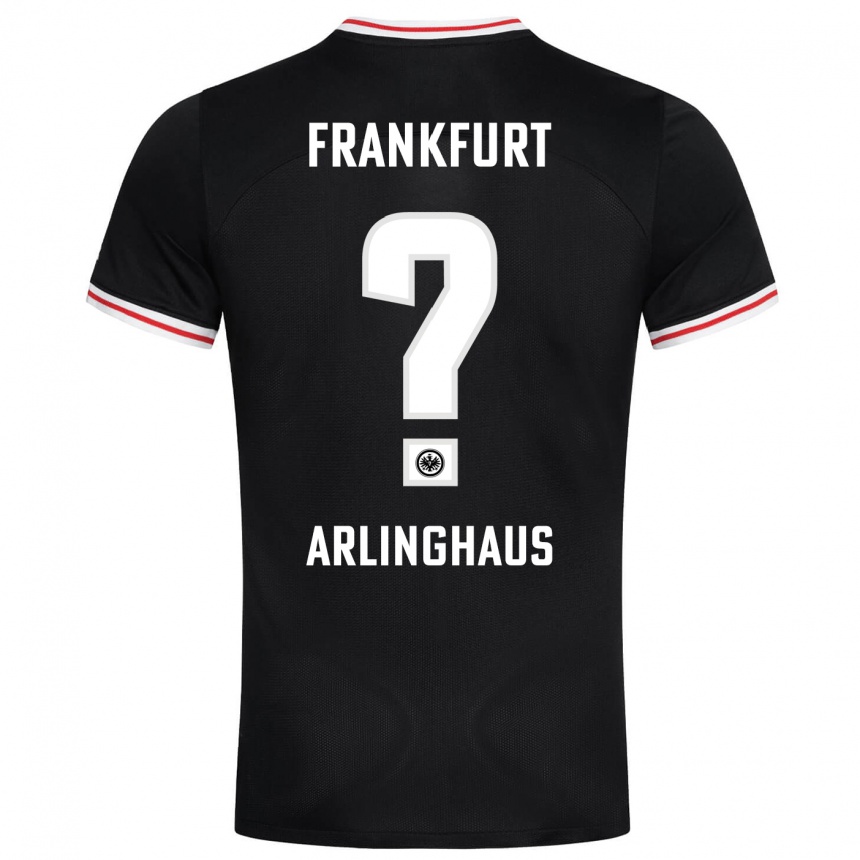 Kids Football Max Arlinghaus #0 Black Away Jersey 2023/24 T-Shirt Canada