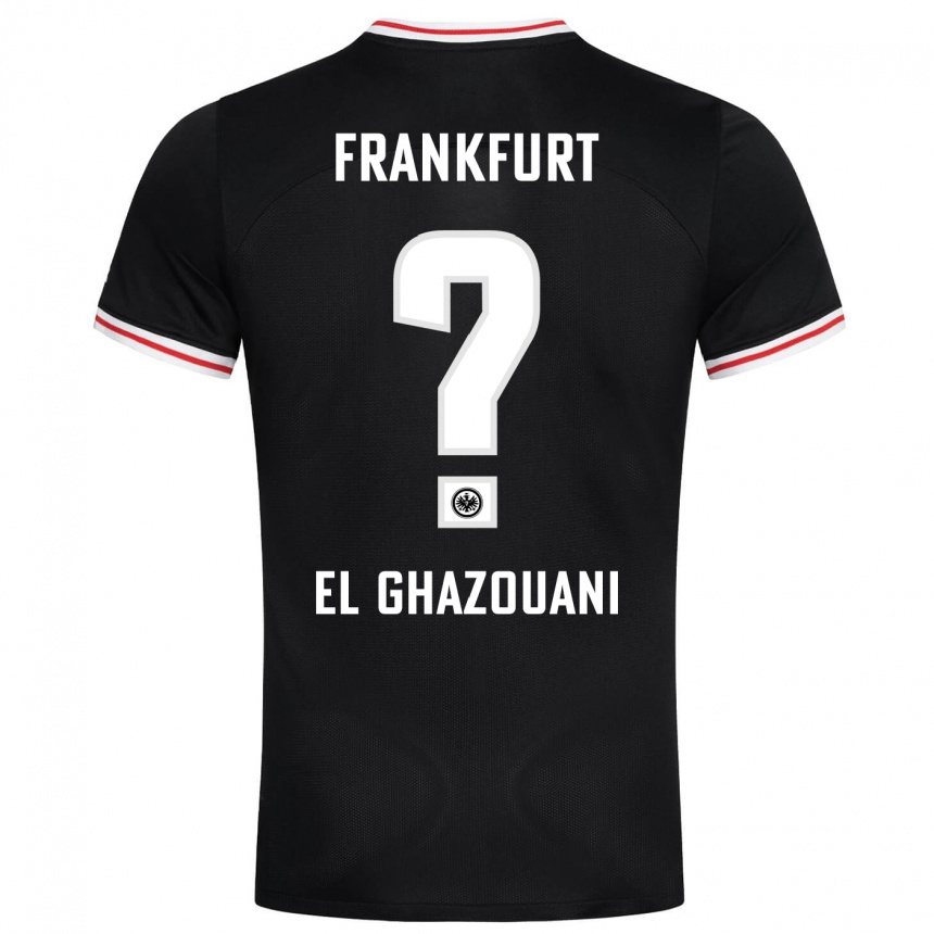 Kids Football Mohamed El Ghazouani #0 Black Away Jersey 2023/24 T-Shirt Canada