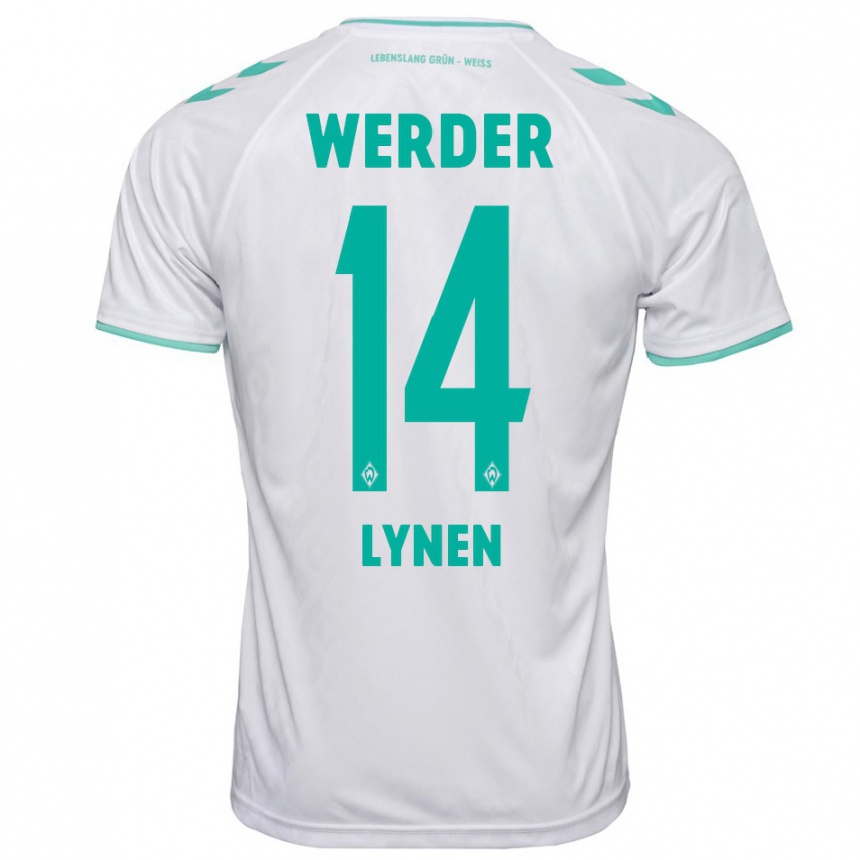 Enfant Football Maillot Senne Lynen #14 Blanc Tenues Extérieur 2023/24 Canada