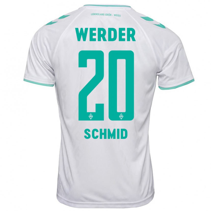 Kids Football Romano Schmid #20 White Away Jersey 2023/24 T-Shirt Canada