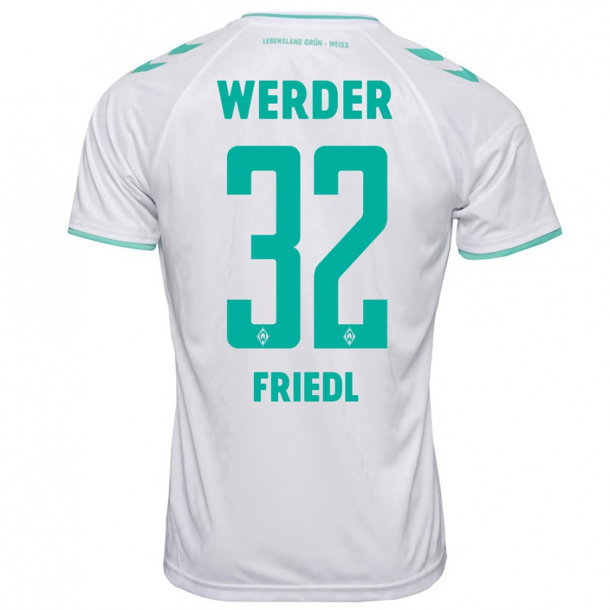 Enfant Football Maillot Marco Friedl #32 Blanc Tenues Extérieur 2023/24 Canada