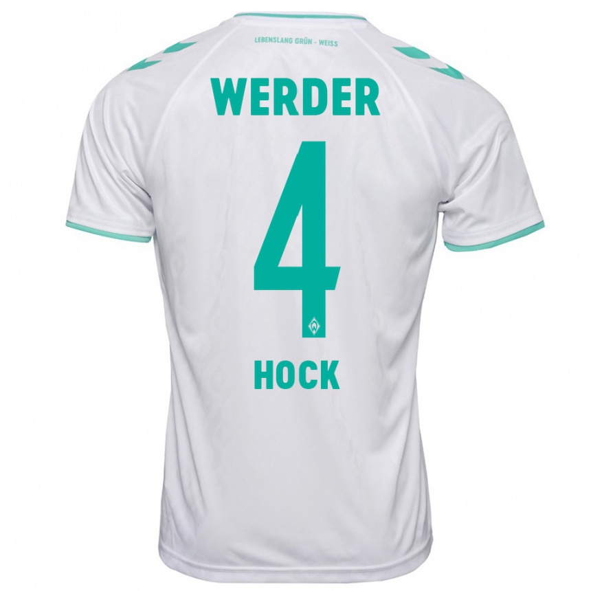 Enfant Football Maillot Alexander Höck #4 Blanc Tenues Extérieur 2023/24 Canada