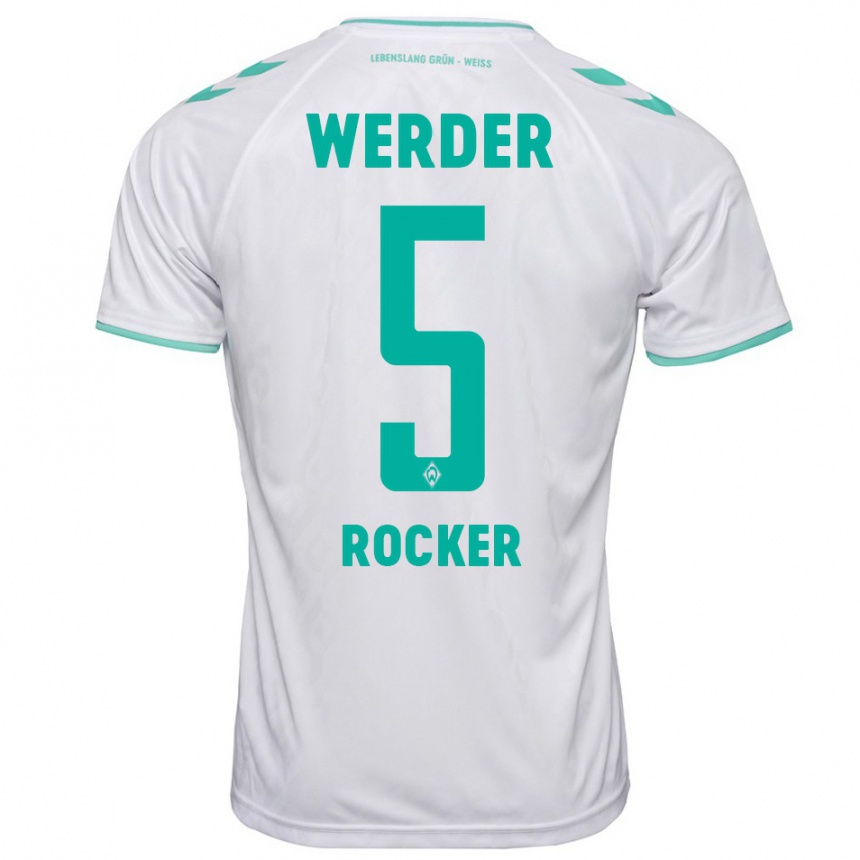 Kids Football Cimo Röcker #5 White Away Jersey 2023/24 T-Shirt Canada