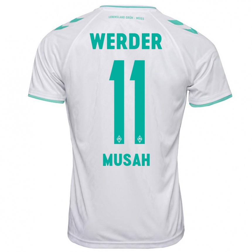 Enfant Football Maillot Salim Musah #11 Blanc Tenues Extérieur 2023/24 Canada