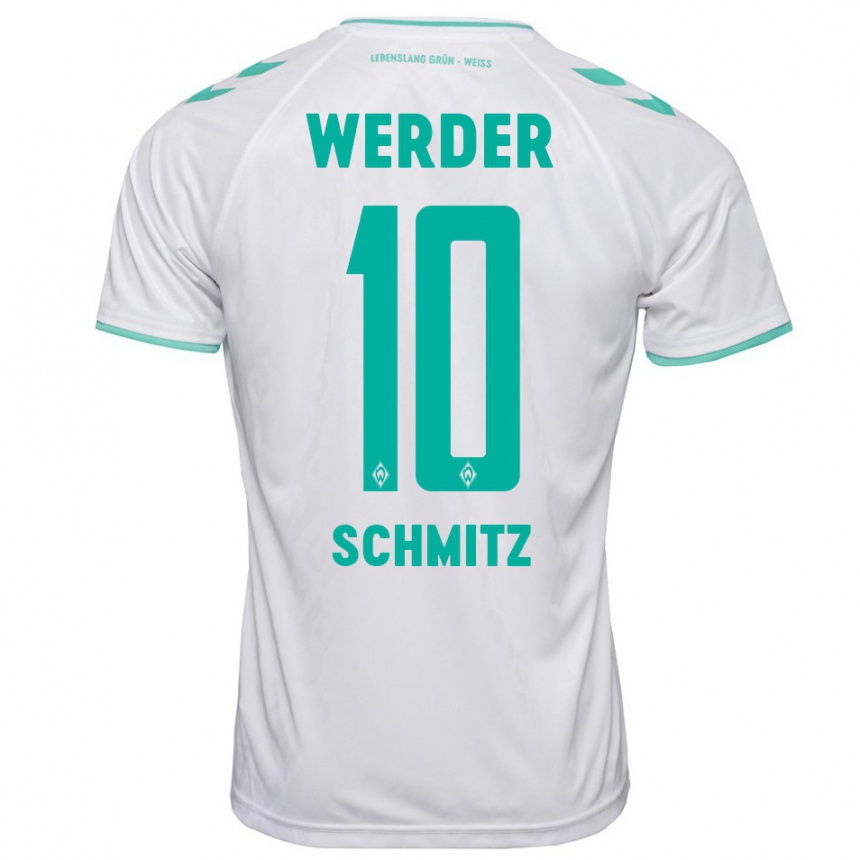 Kids Football Maximilian Schmitz #10 White Away Jersey 2023/24 T-Shirt Canada