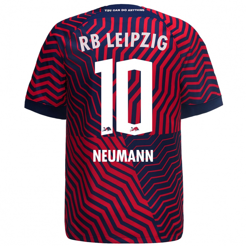 Enfant Football Maillot Cenny Neumann #10 Bleu Rouge Tenues Extérieur 2023/24 Canada