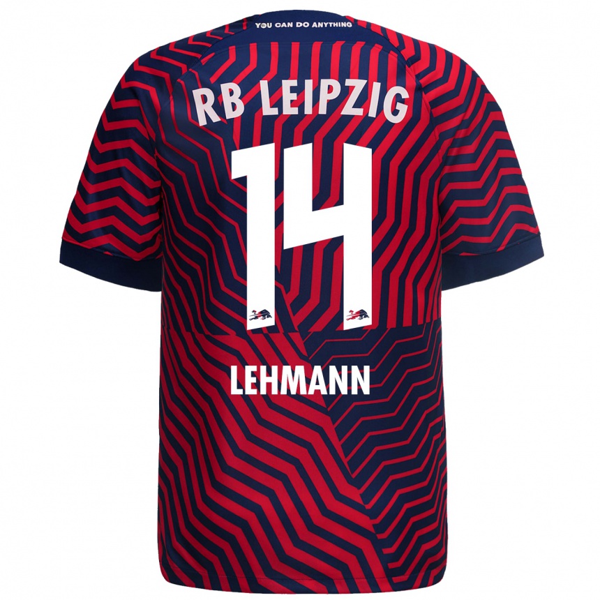 Enfant Football Maillot Noah Lehmann #14 Bleu Rouge Tenues Extérieur 2023/24 Canada