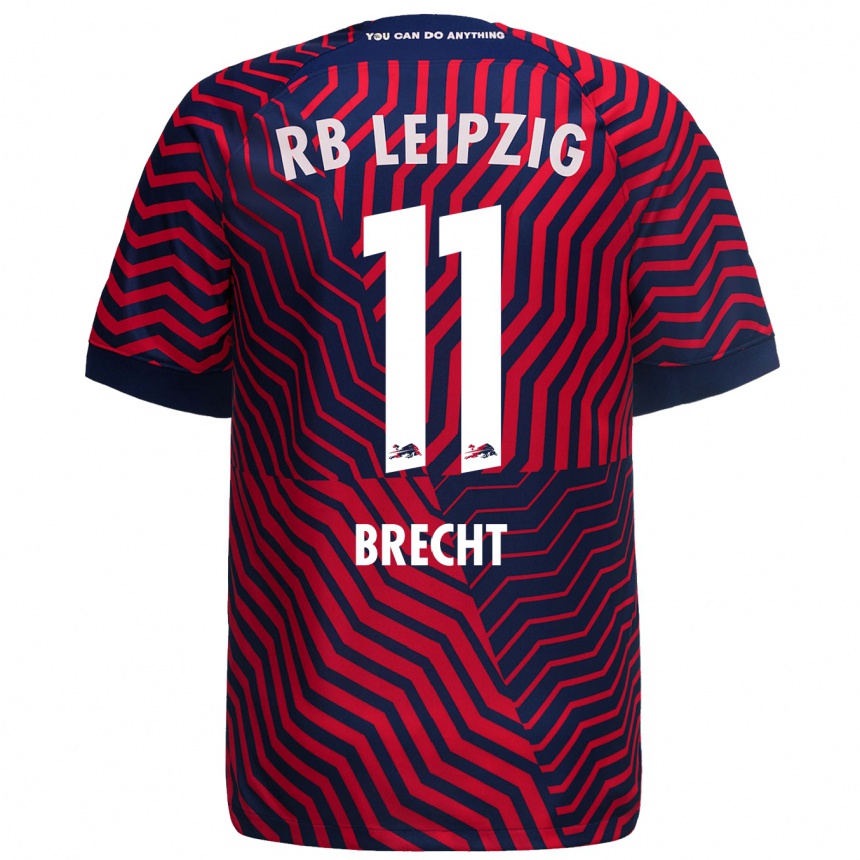 Enfant Football Maillot Barbara Brecht #11 Bleu Rouge Tenues Extérieur 2023/24 Canada