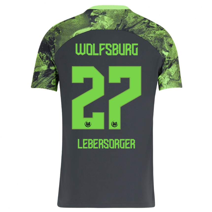 Enfant Football Maillot Kevin Lebersorger #27 Gris Foncé Tenues Extérieur 2023/24 Canada