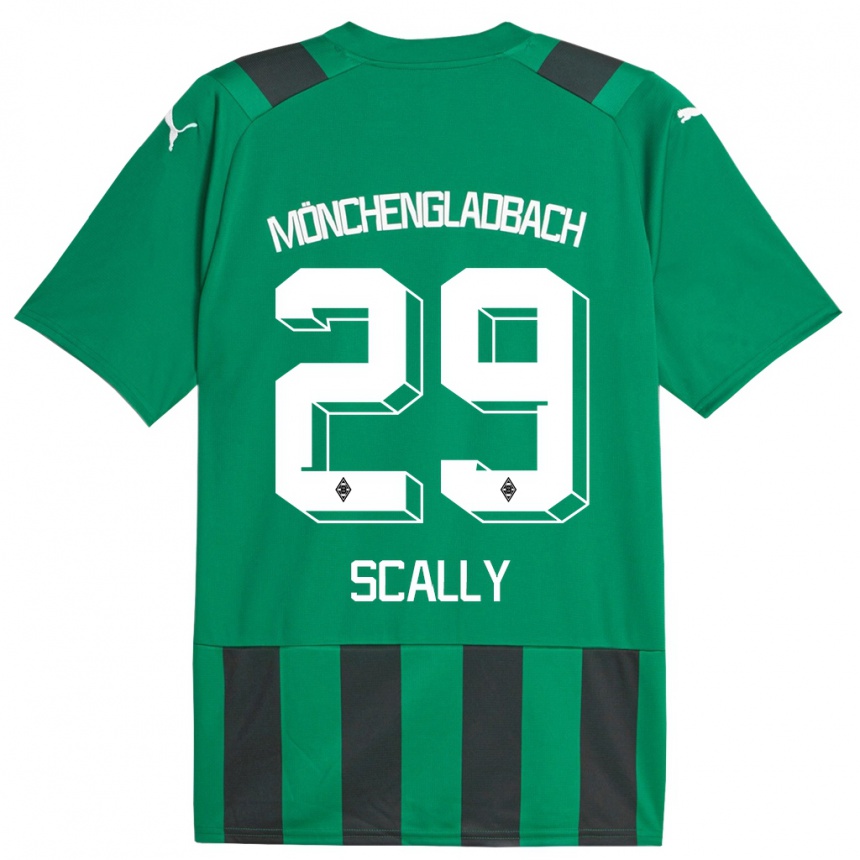 Kids Football Joe Scally #29 Black Green Away Jersey 2023/24 T-Shirt Canada