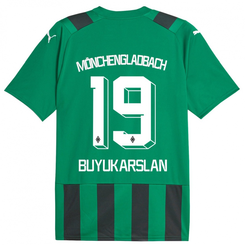 Kids Football Oguzcan Büyükarslan #19 Black Green Away Jersey 2023/24 T-Shirt Canada