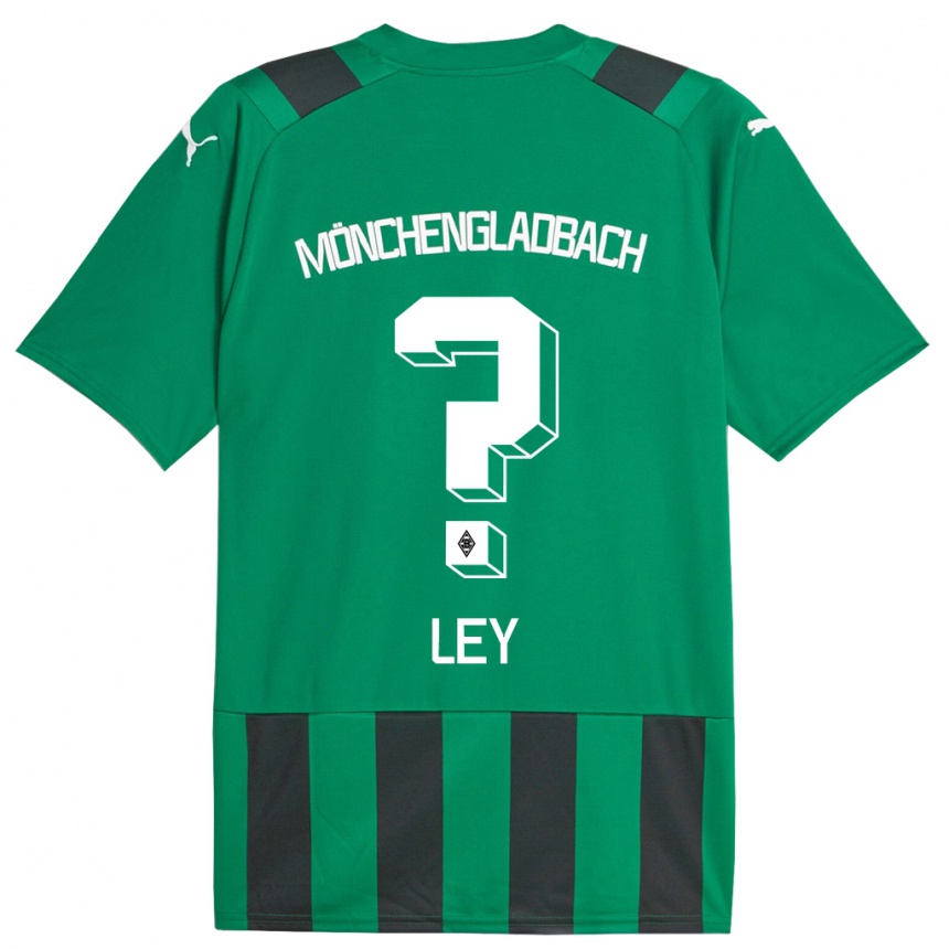 Kids Football Marlon Ley #0 Black Green Away Jersey 2023/24 T-Shirt Canada