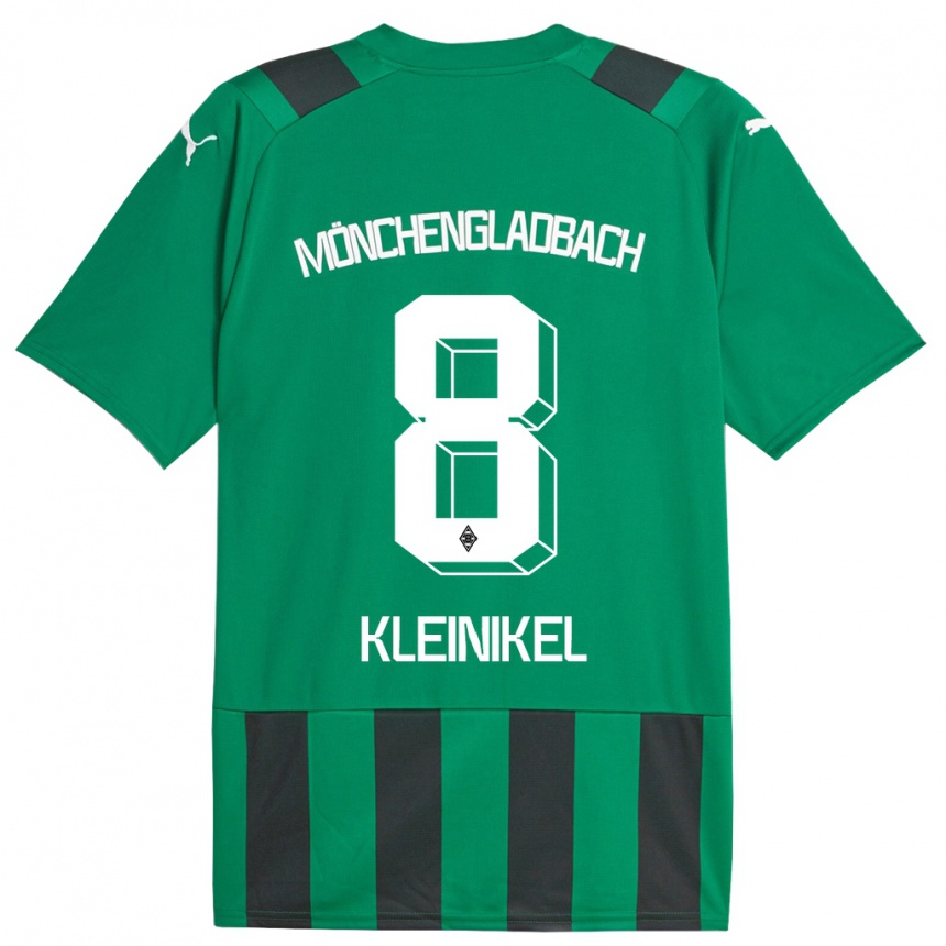 Kids Football Nadja Kleinikel #8 Black Green Away Jersey 2023/24 T-Shirt Canada