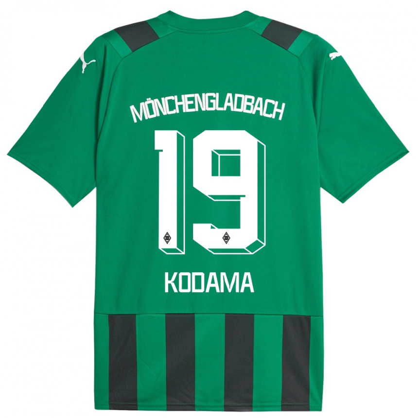 Kids Football Keiko Kodama #19 Black Green Away Jersey 2023/24 T-Shirt Canada