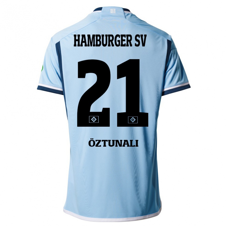 Kids Football Levin Öztunali #21 Blue Away Jersey 2023/24 T-Shirt Canada