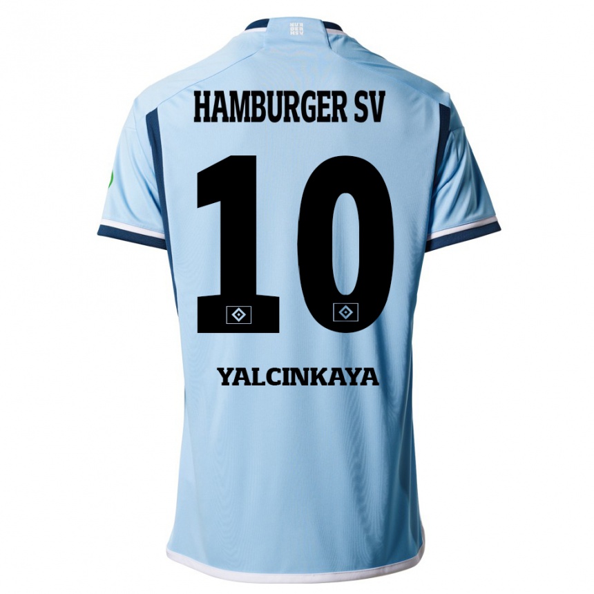 Enfant Football Maillot Bilal Yalcinkaya #10 Bleu Tenues Extérieur 2023/24 Canada