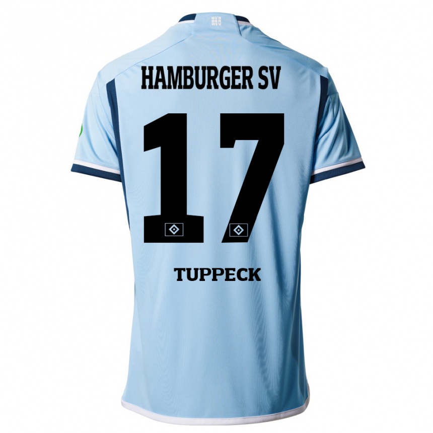 Enfant Football Maillot Niklas Tuppeck #17 Bleu Tenues Extérieur 2023/24 Canada