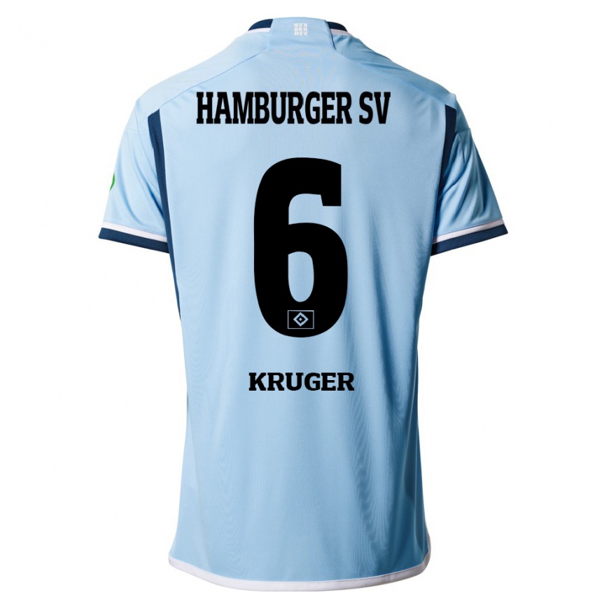 Enfant Football Maillot Artur Krüger #6 Bleu Tenues Extérieur 2023/24 Canada