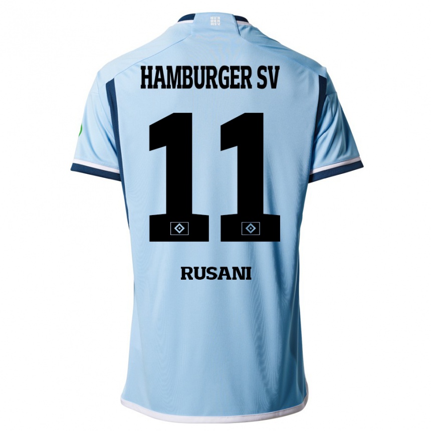 Enfant Football Maillot Yasin Rusani #11 Bleu Tenues Extérieur 2023/24 Canada