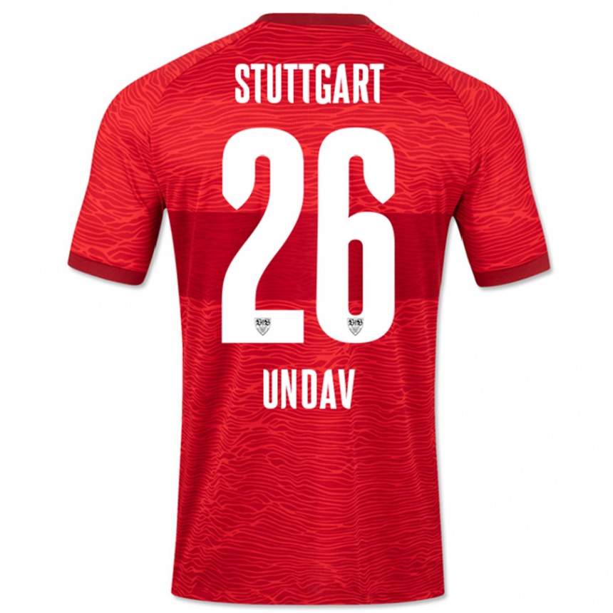 Kids Football Deniz Undav #26 Red Away Jersey 2023/24 T-Shirt Canada