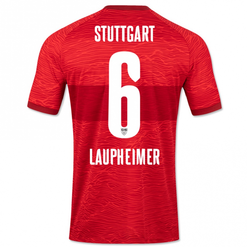 Enfant Football Maillot Lukas Laupheimer #6 Rouge Tenues Extérieur 2023/24 Canada