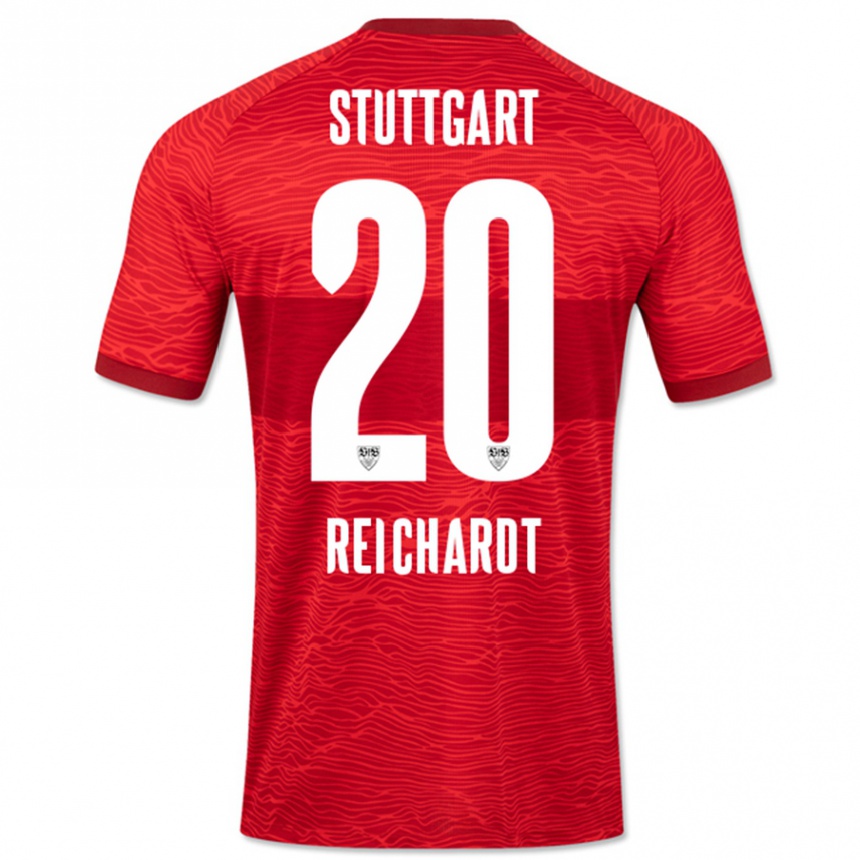 Kids Football Leon Reichardt #20 Red Away Jersey 2023/24 T-Shirt Canada