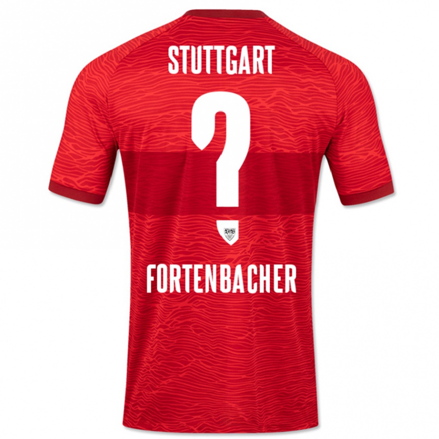 Kids Football Jannik Fortenbacher #0 Red Away Jersey 2023/24 T-Shirt Canada