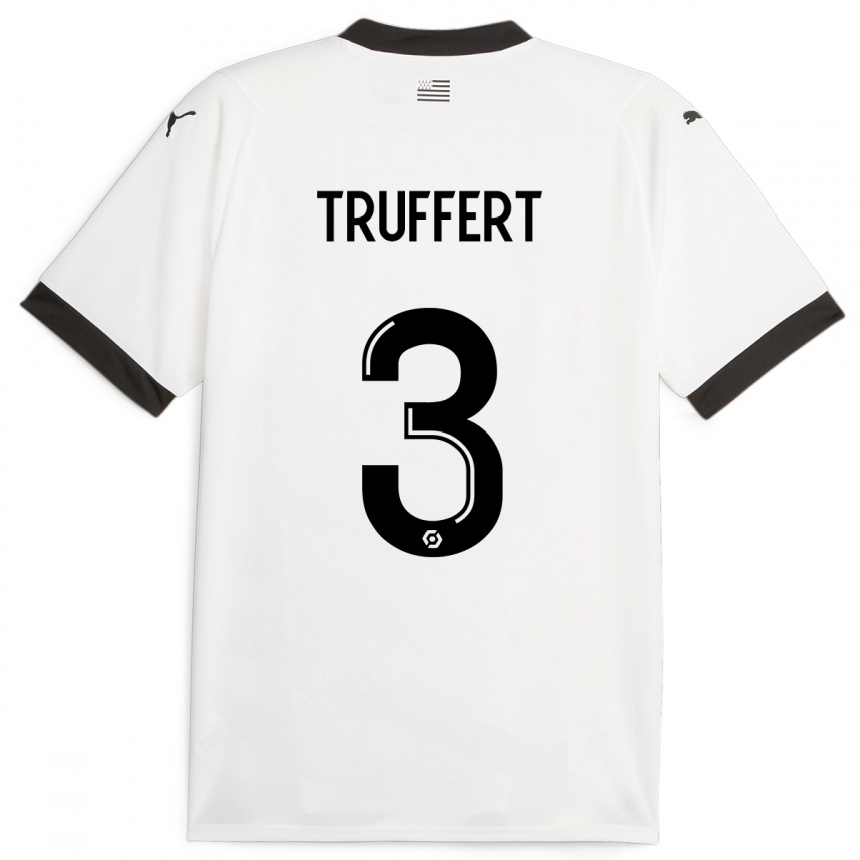 Enfant Football Maillot Adrien Truffert #3 Blanc Tenues Extérieur 2023/24 Canada