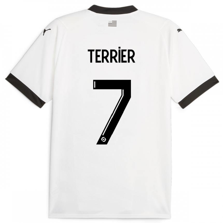 Enfant Football Maillot Martin Terrier #7 Blanc Tenues Extérieur 2023/24 Canada