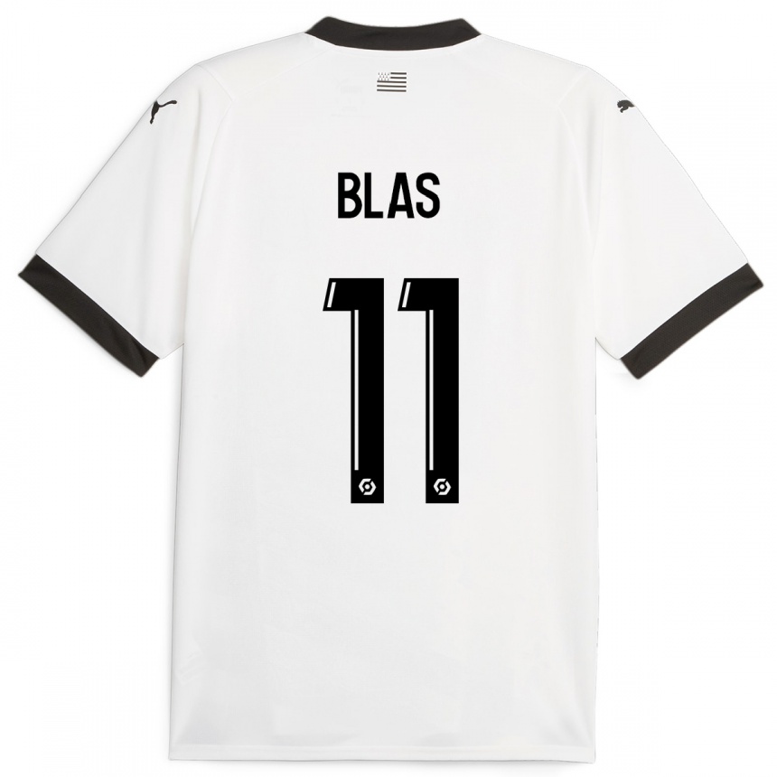 Enfant Football Maillot Ludovic Blas #11 Blanc Tenues Extérieur 2023/24 Canada