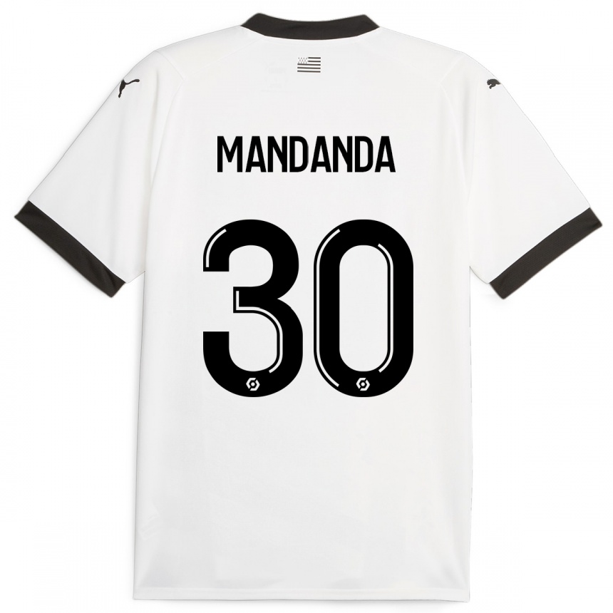 Enfant Football Maillot Steve Mandanda #30 Blanc Tenues Extérieur 2023/24 Canada