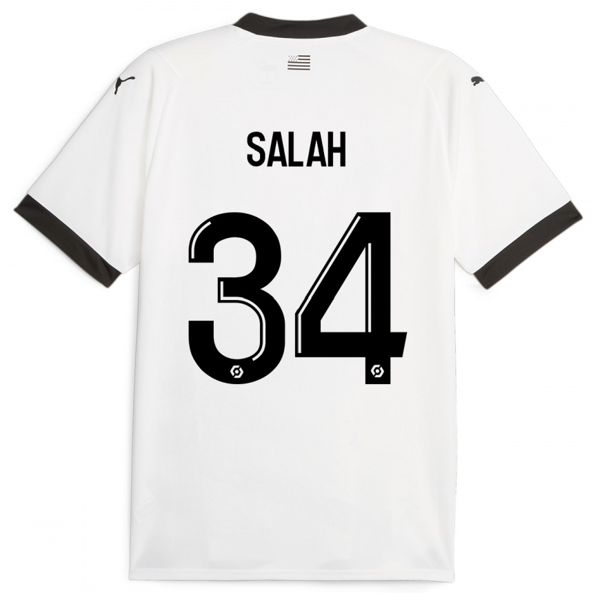 Enfant Football Maillot Ibrahim Salah #34 Blanc Tenues Extérieur 2023/24 Canada