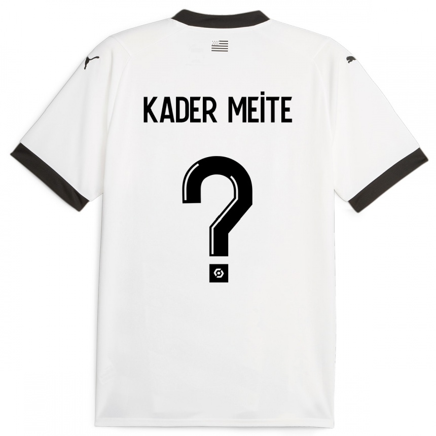 Enfant Football Maillot Mohamed Kader Meïté #0 Blanc Tenues Extérieur 2023/24 Canada