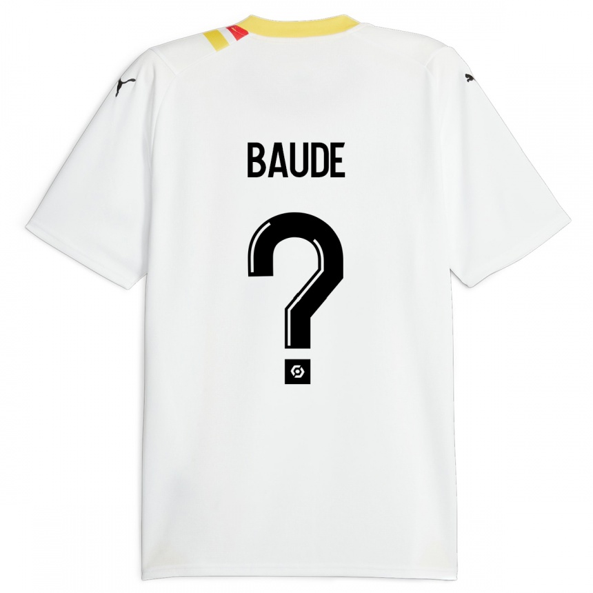 Kids Football Léo Baudé #0 Black Away Jersey 2023/24 T-Shirt Canada