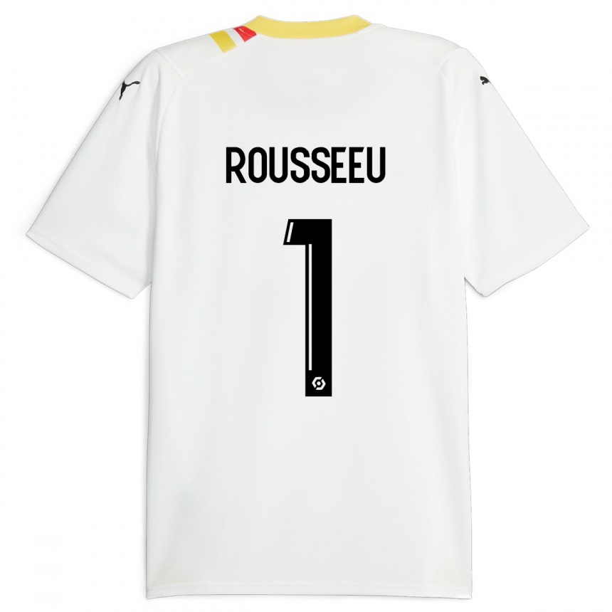 Enfant Football Maillot Justine Rousseeu #1 Noir Tenues Extérieur 2023/24 Canada