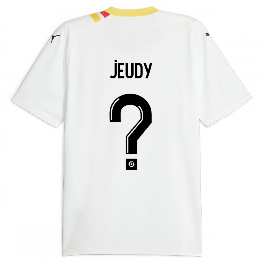 Kids Football Sherly Jeudy #0 Black Away Jersey 2023/24 T-Shirt Canada