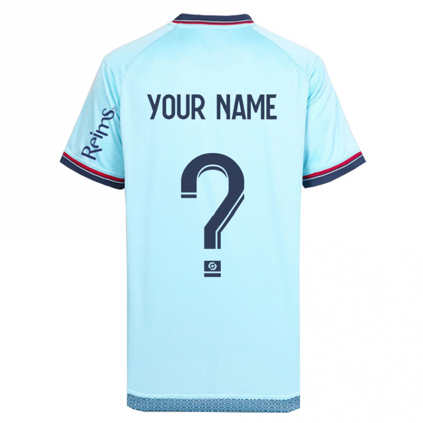 Kids Football Your Name #0 Sky Blue Away Jersey 2023/24 T-Shirt Canada