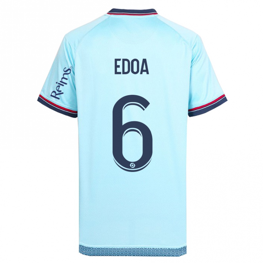 Kids Football Valentin Atangana Edoa #6 Sky Blue Away Jersey 2023/24 T-Shirt Canada