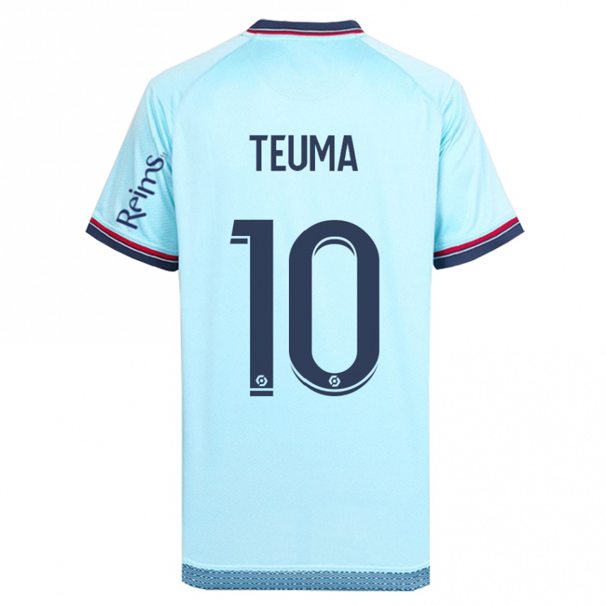 Kids Football Teddy Teuma #10 Sky Blue Away Jersey 2023/24 T-Shirt Canada