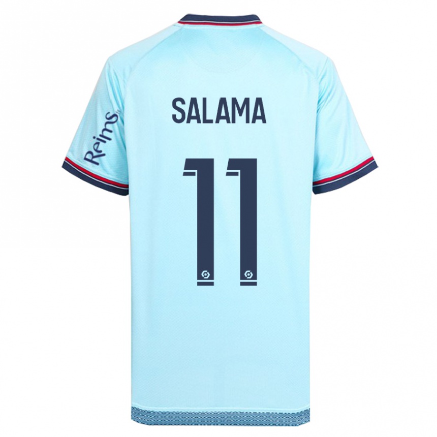 Kids Football Amine Salama #11 Sky Blue Away Jersey 2023/24 T-Shirt Canada