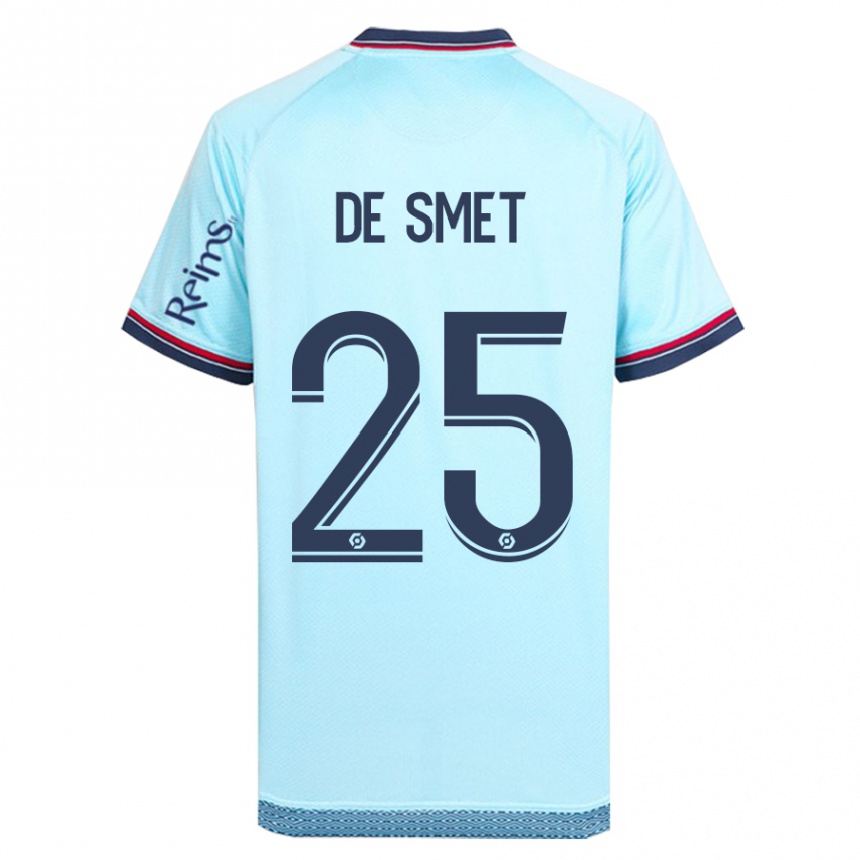 Enfant Football Maillot Thibault De Smet #25 Bleu Ciel Tenues Extérieur 2023/24 Canada