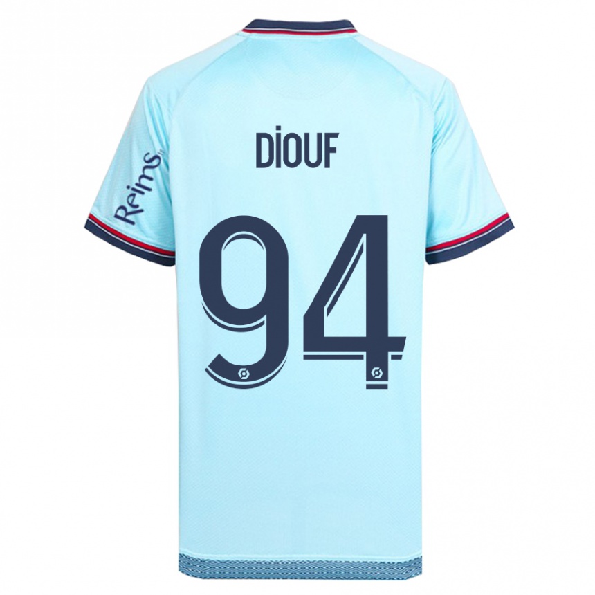 Kids Football Yehvann Diouf #94 Sky Blue Away Jersey 2023/24 T-Shirt Canada