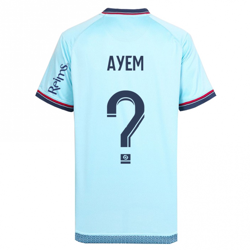 Enfant Football Maillot Grégory Ayem #0 Bleu Ciel Tenues Extérieur 2023/24 Canada