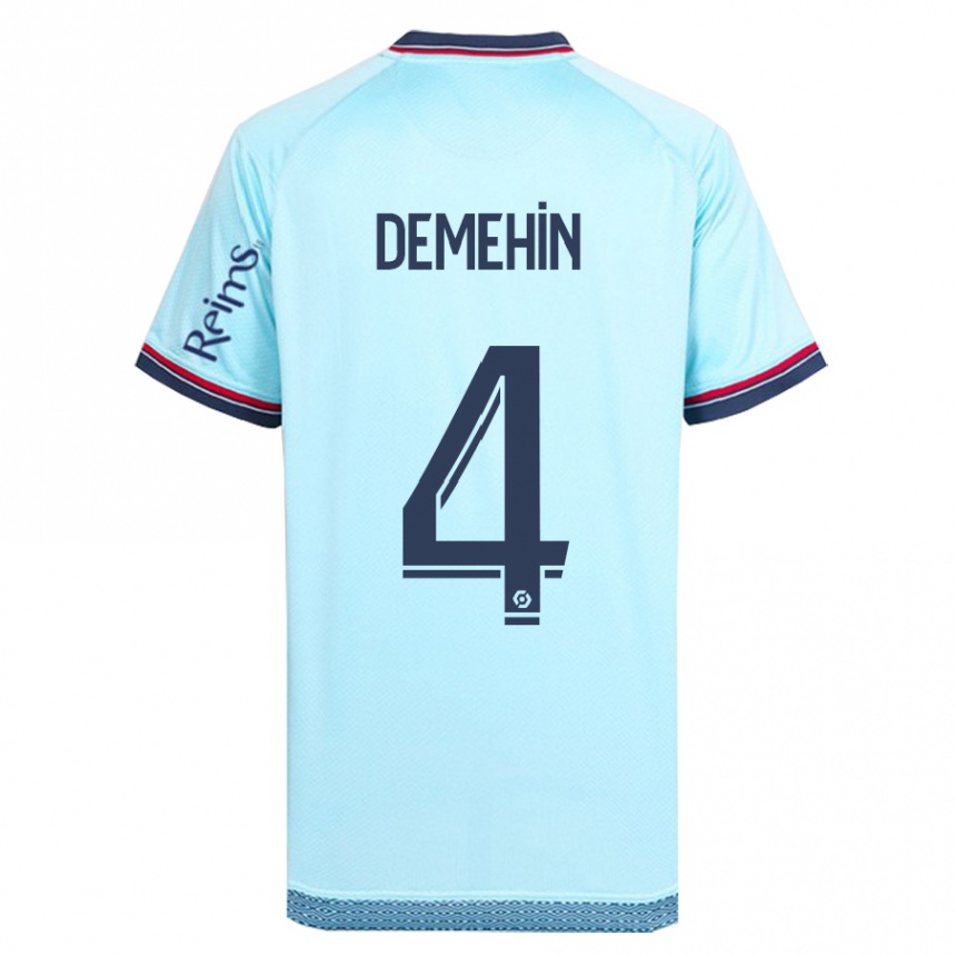 Kids Football Blessing Demehin #4 Sky Blue Away Jersey 2023/24 T-Shirt Canada