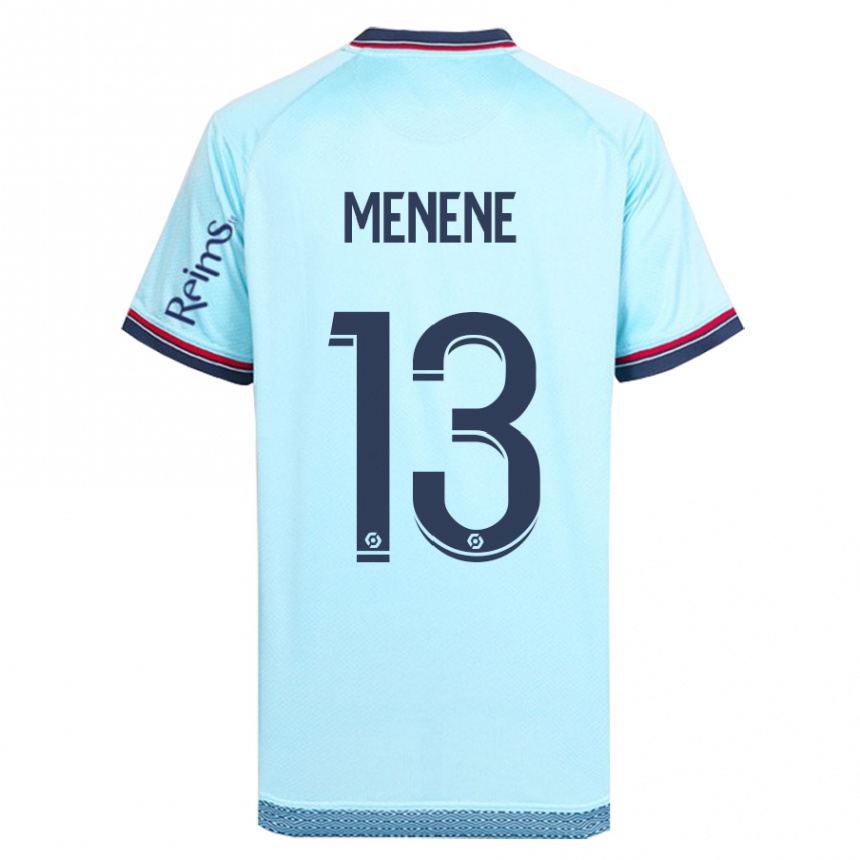 Kids Football Meyong Menene #13 Sky Blue Away Jersey 2023/24 T-Shirt Canada