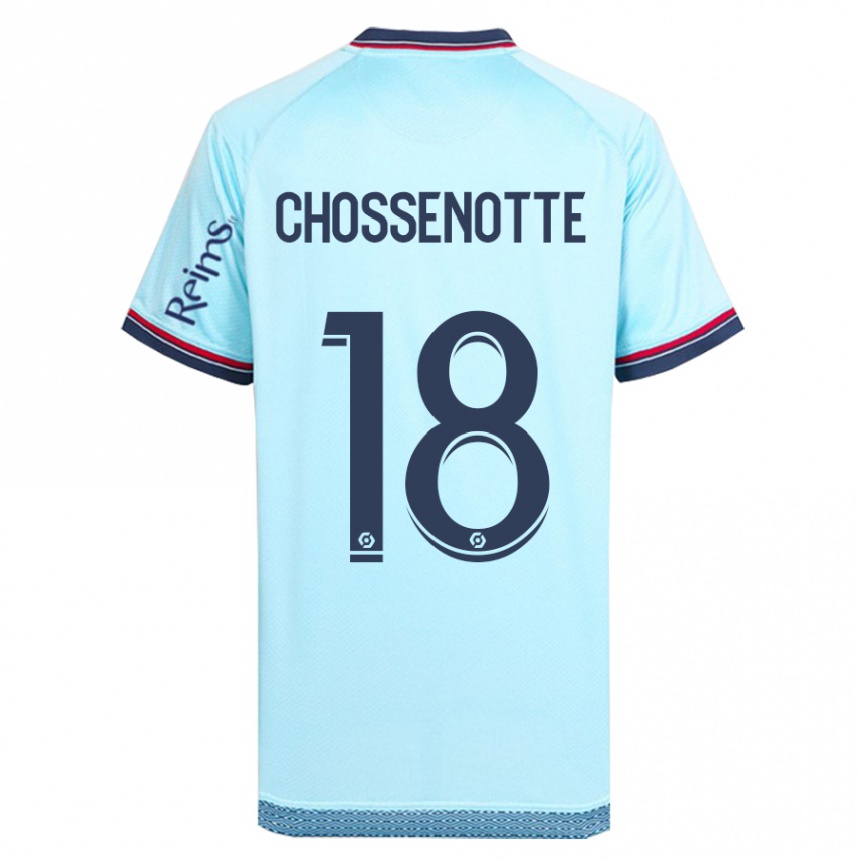 Enfant Football Maillot Shana Chossenotte #18 Bleu Ciel Tenues Extérieur 2023/24 Canada