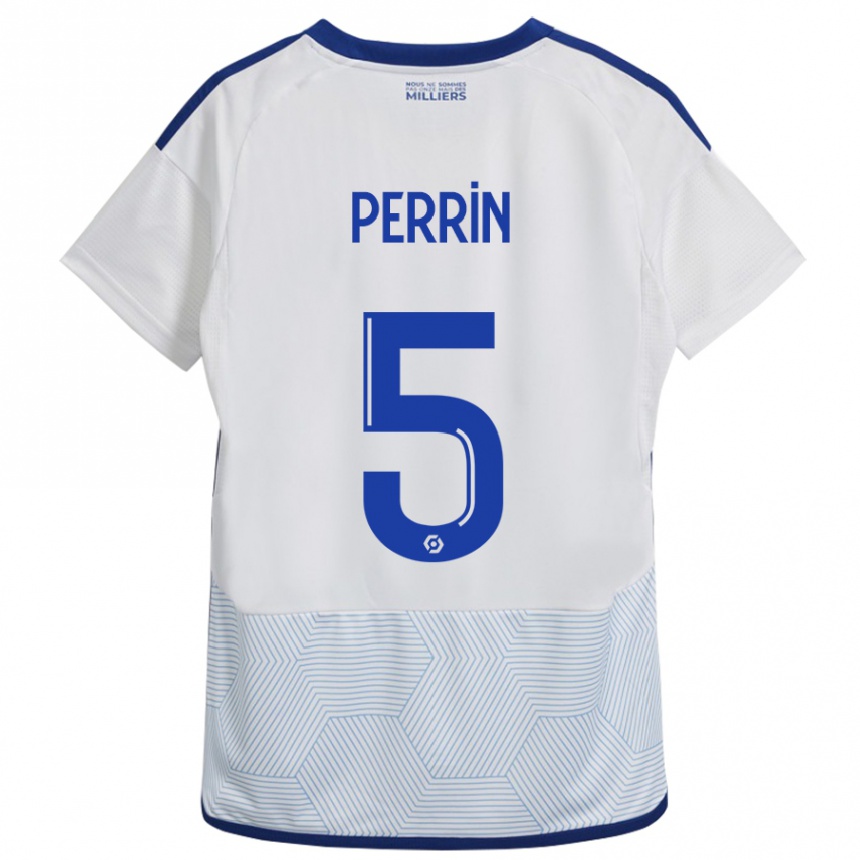 Enfant Football Maillot Lucas Perrin #5 Blanc Tenues Extérieur 2023/24 Canada